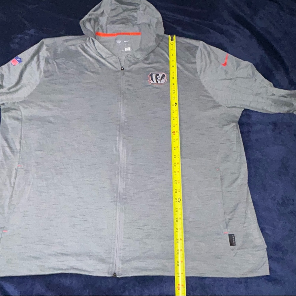 NFL Cincinnati Bengals Gray and Orange Dri-FIT Hoodie size 3X - Picture 10 of 12